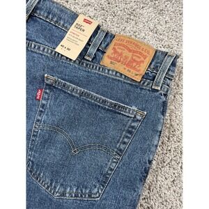 NEW Levis 502 Taper Fit Jeans Medium Wash Stretch Mens 40x30